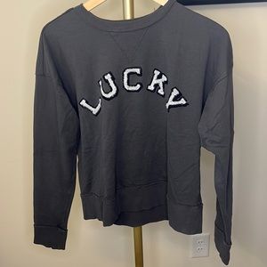 #051 Preloved!! Lucky brand sweatshirt size small